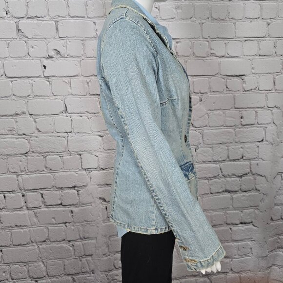 Z.Cavaricci Beaded and Sequin Jean Blazer, Women's Medium - Picture 6 of 14